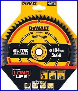 5 x DeWalt DT1670-QZ ELITE Circular Saw Blade 184mm x 16mm 60T
