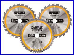 DEWALT DT1964 Construction Circular Saw Blade 3 Pack 305 x 30mm x 24T/48T/60T