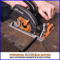 Evolution R185CCS Circular Saw, 185 mm, with Multi-Material Carbide Tipped blade