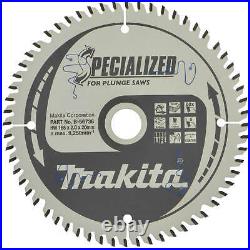 Makita SPECIALIZED Plunge Saw MDF and Laminate Saw Blade 165mm 60T 20mm